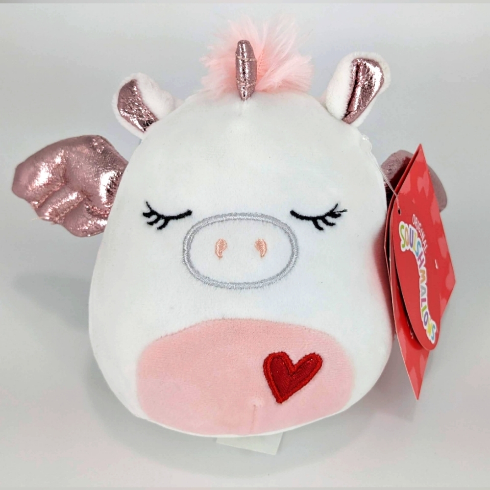 Valentine's Day Squishmallows 5" (unicorn pig with wings)